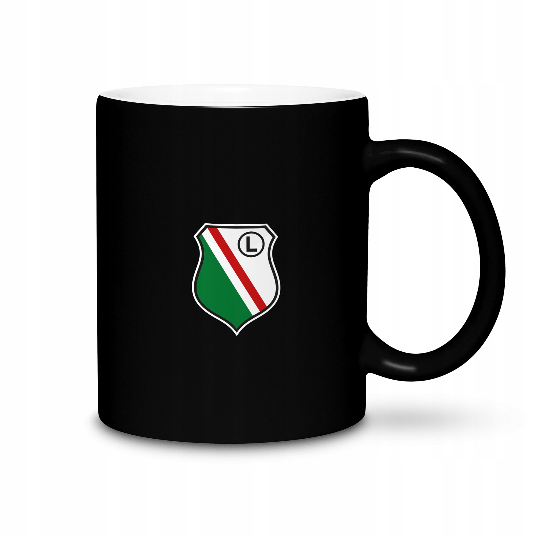 Legia Warszawa kubek czarny (L) herb Legii