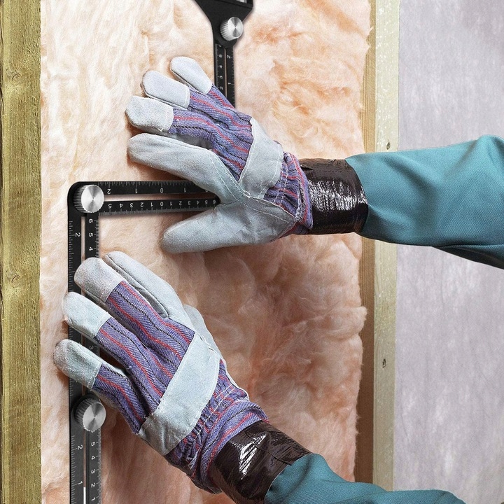 PRZYMIAR ZNACZNIK SZABLON WZORNIK OTWORÓW PŁYTEK PANELI MIARA DO KSZTAŁTÓW