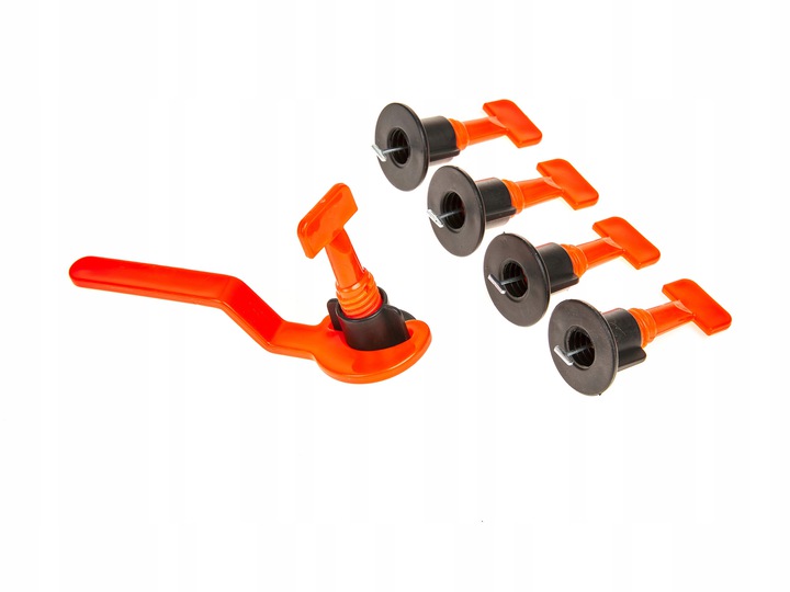 SYSTEM POZIOMOWANIA PŁYTEK KLINY KLIPSY UCHWYT 100szt SKRĘCANY WKRĘCANY