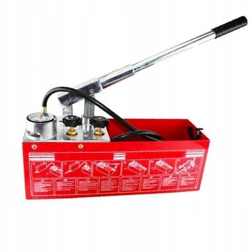 POMPA KONTROLNA DO PRÓB CIŚNIENIOWYCH SZCZELNOŚCI 0-50KG 45ML 12L TESTER