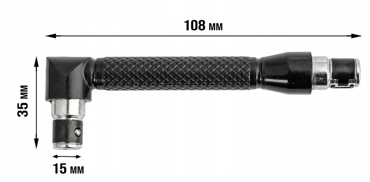 WKRĘTAK KĄTOWY PRZEDŁUŻKA DO BITÓW 1/4 UCHWYT BIT