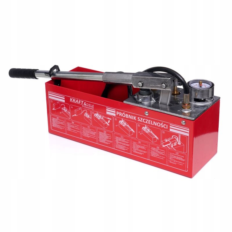 POMPA KONTROLNA DO PRÓB CIŚNIENIOWYCH SZCZELNOŚCI 0-50KG 45ML 12L TESTER