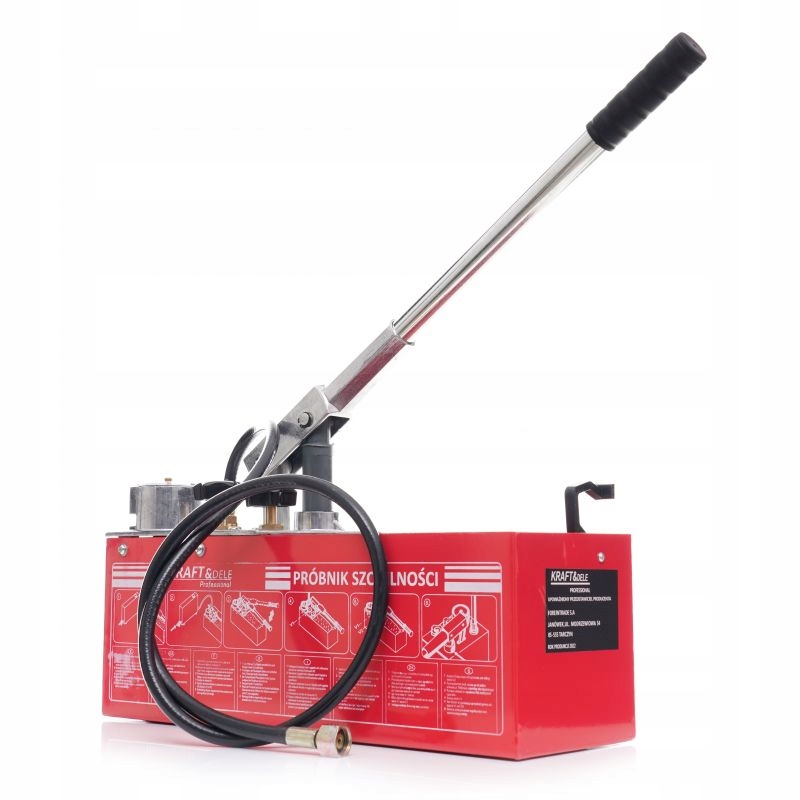 POMPA KONTROLNA DO PRÓB CIŚNIENIOWYCH SZCZELNOŚCI 0-50KG 45ML 12L TESTER