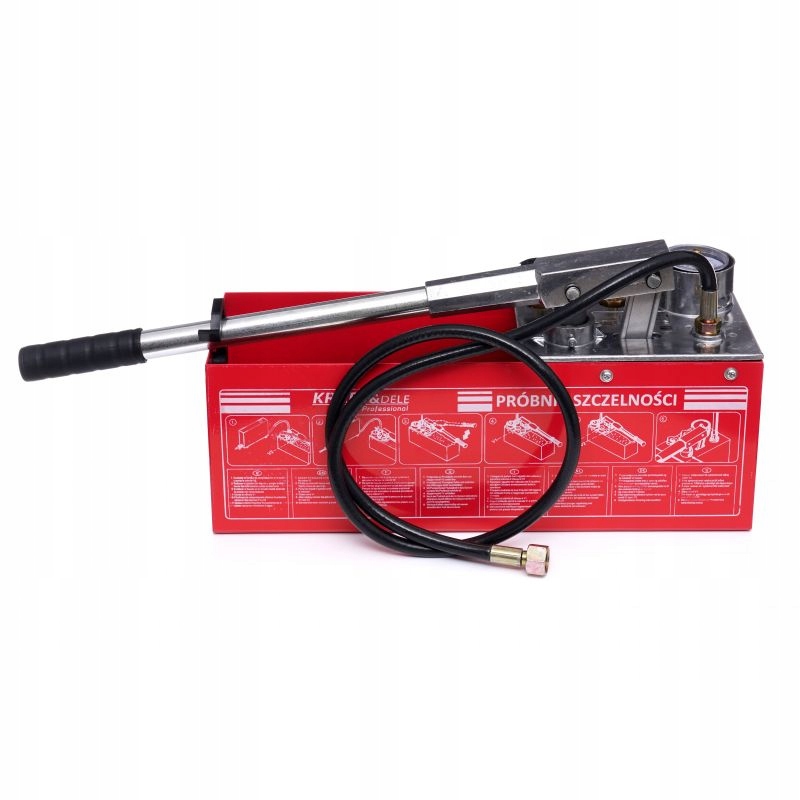 POMPA KONTROLNA DO PRÓB CIŚNIENIOWYCH SZCZELNOŚCI 0-50KG 45ML 12L TESTER