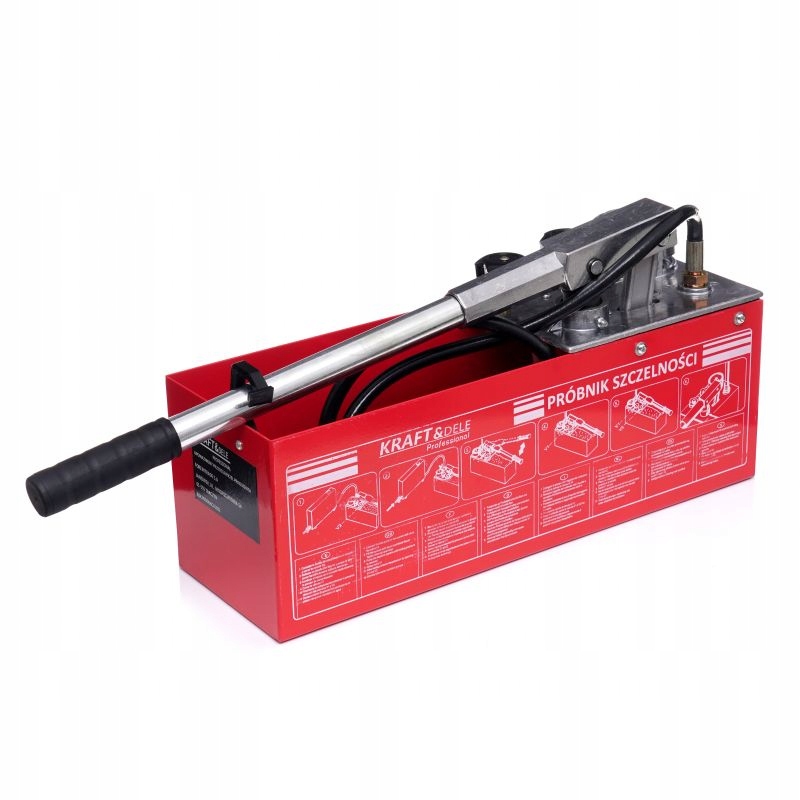 POMPA KONTROLNA DO PRÓB CIŚNIENIOWYCH SZCZELNOŚCI 0-50KG 45ML 12L TESTER