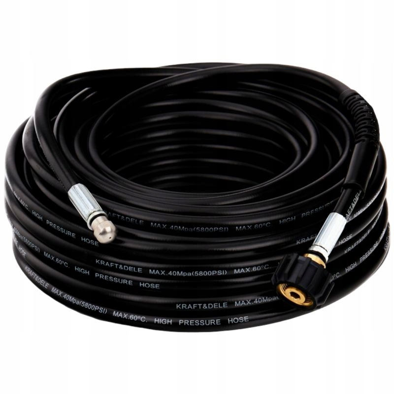 WĄŻ DO CZYSZCZENIA KANALIZACJI RUR 20M UDRAŻNIANIA PRZYŁĄCZE DO MYJKI GWINT