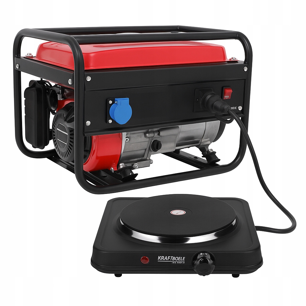 KUCHENKA ELEKTRYCZNA PRZENOŚNA 230V 1 PALNIK 2KW DO AGREGATU PRĄDOTWÓRCZEGO