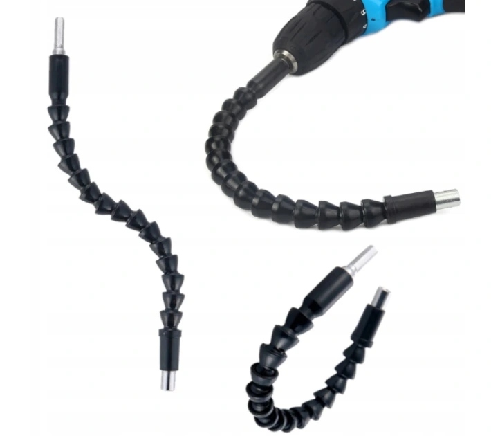 ELASTYCZNA PRZEDŁUŻKA DO BITÓW WKRĘTARKI WIERTARKI 1/4" 30cm GIĘTKA MOCNA