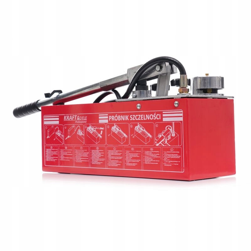 POMPA KONTROLNA DO PRÓB CIŚNIENIOWYCH SZCZELNOŚCI 0-50KG 45ML 12L TESTER