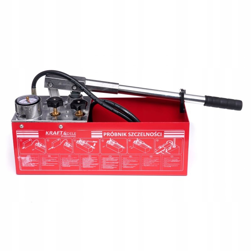POMPA KONTROLNA DO PRÓB CIŚNIENIOWYCH SZCZELNOŚCI 0-50KG 45ML 12L TESTER