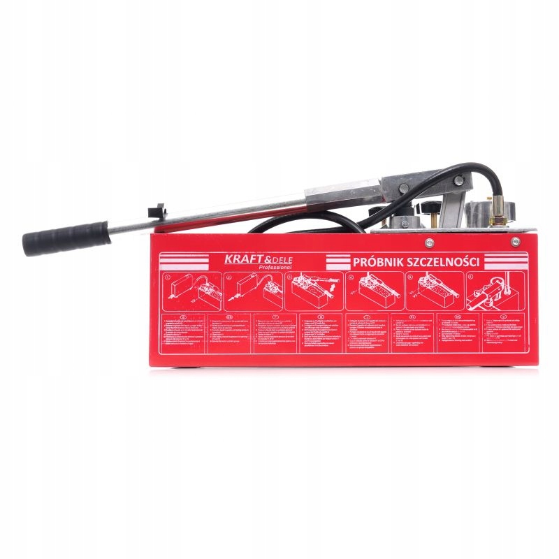 POMPA KONTROLNA DO PRÓB CIŚNIENIOWYCH SZCZELNOŚCI 0-50KG 45ML 12L TESTER