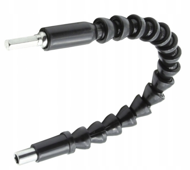 ELASTYCZNA PRZEDŁUŻKA DO BITÓW WKRĘTARKI WIERTARKI 1/4" 30cm GIĘTKA MOCNA