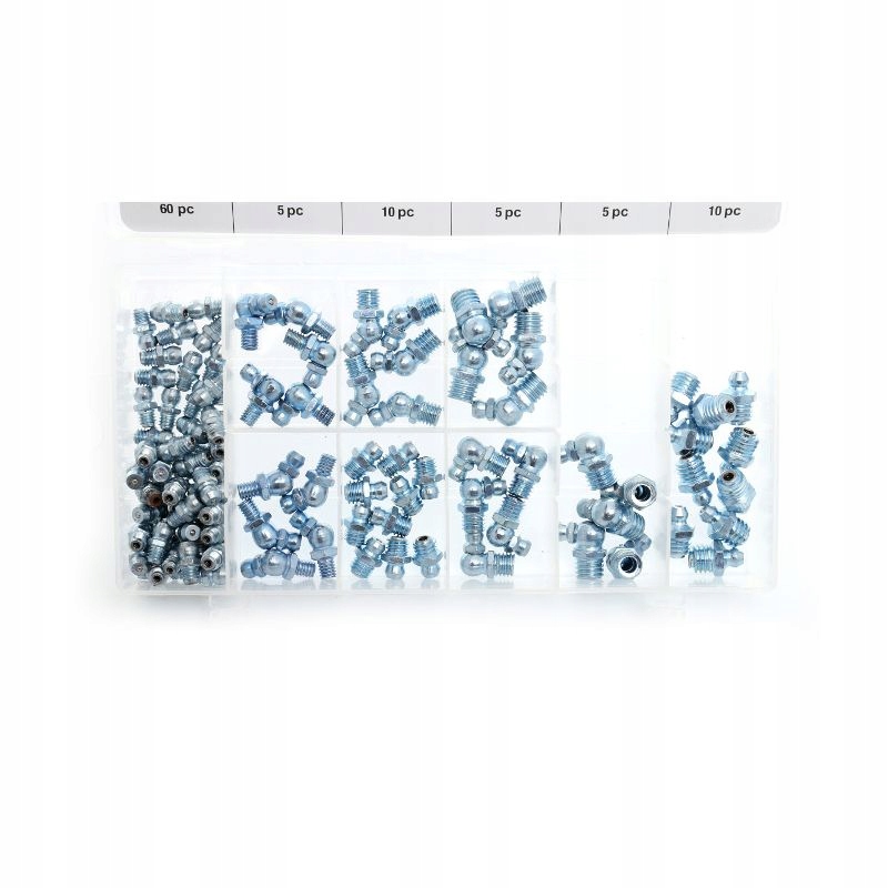 ZESTAW KALAMITEK SMAROWNICZEK M6 M8 M10 110szt MIX ZŁĄCZKI DO SMAROWANIA