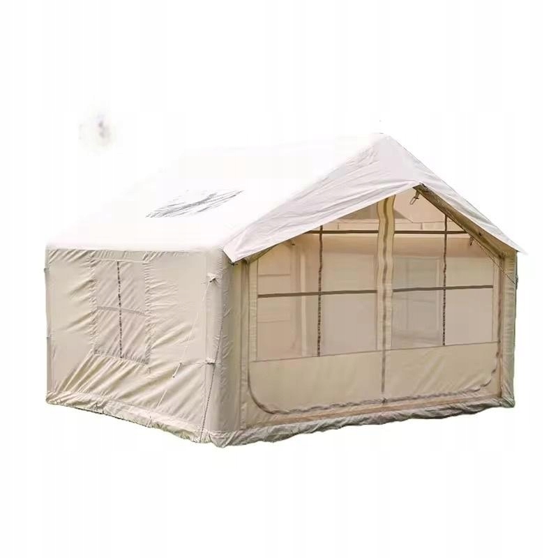 DUŻY NAMIOT KEMPINGOWY POMPOWANY 5 OSOBOWY DMUCHANY POMPKA 8m2 320x250cm