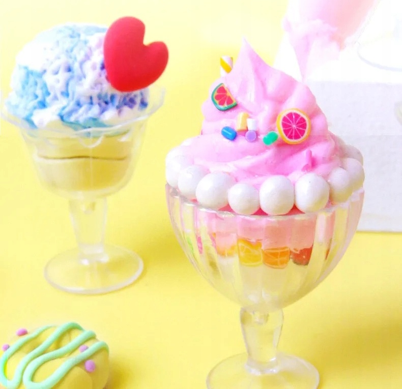 Zabawka 6 lat+ KOLOROWE DESERY LODY POSYPKI Zrób to Sam SENSORYCZNA XL