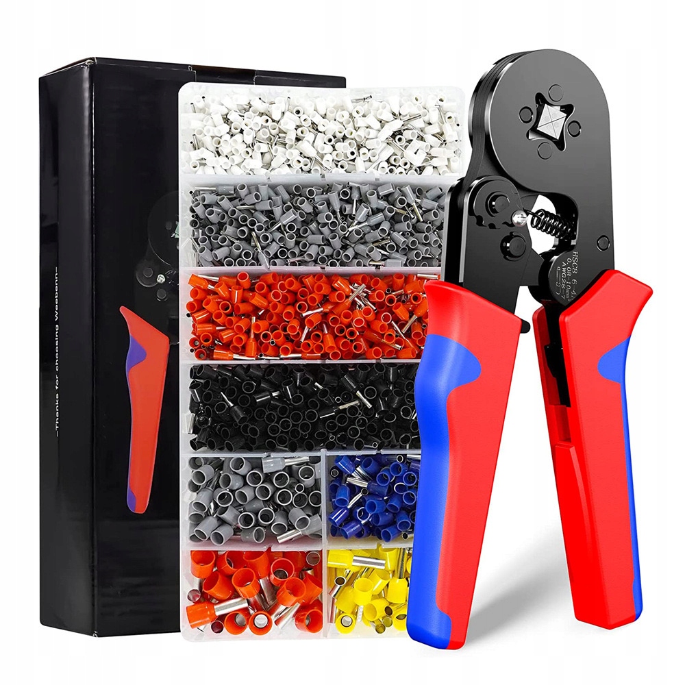 ZASISKARKA Tulejki KONEKTORY KOŃCÓWEK 1200 TULEJEK