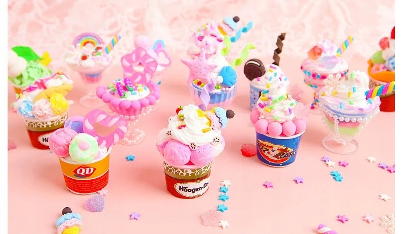 Zabawka 6 lat+ KOLOROWE DESERY LODY POSYPKI Zrób to Sam SENSORYCZNA XL