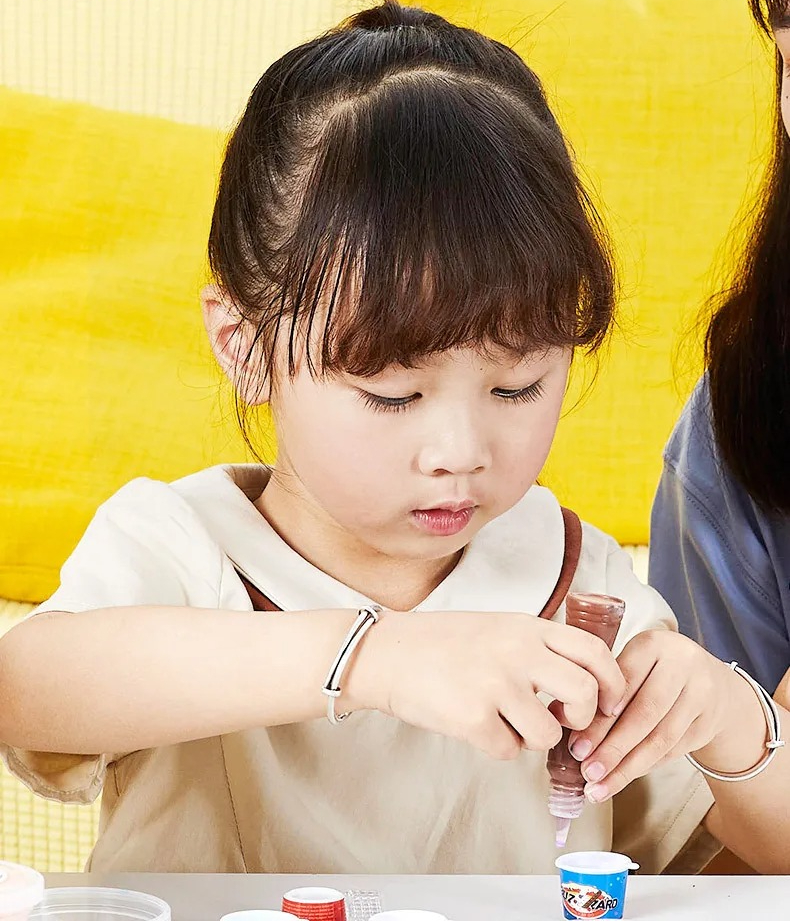 Zabawka 6 lat+ KOLOROWE DESERY LODY POSYPKI Zrób to Sam SENSORYCZNA XL