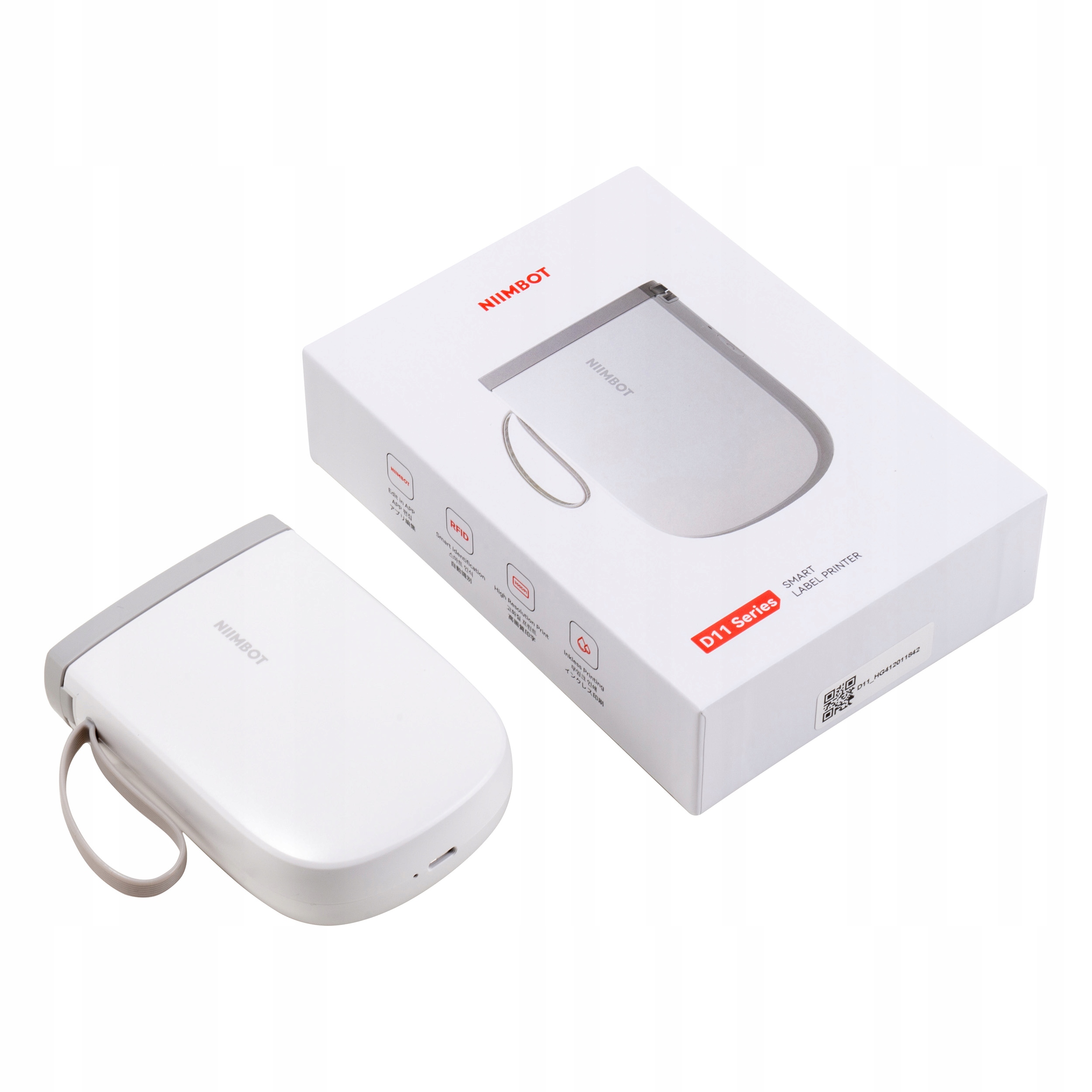 NIIMBOT D11H BEZPRZEWODOWA Drukarka TERMICZNA ETYKIETY NAKLEJKI 300DPI NOWA