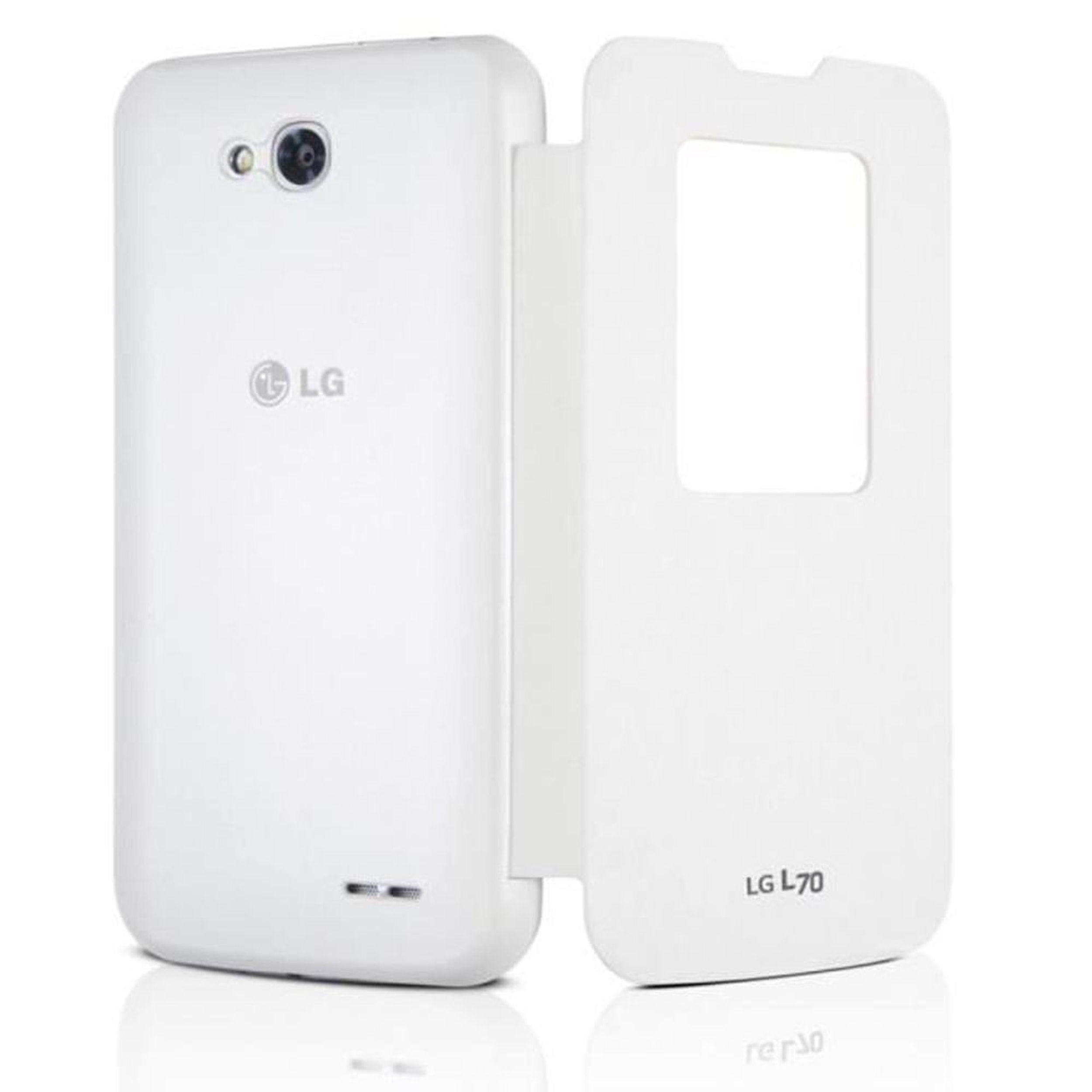 ORYGINALNE ETUI Quick Window LG L70 CCF-400 BIAŁE