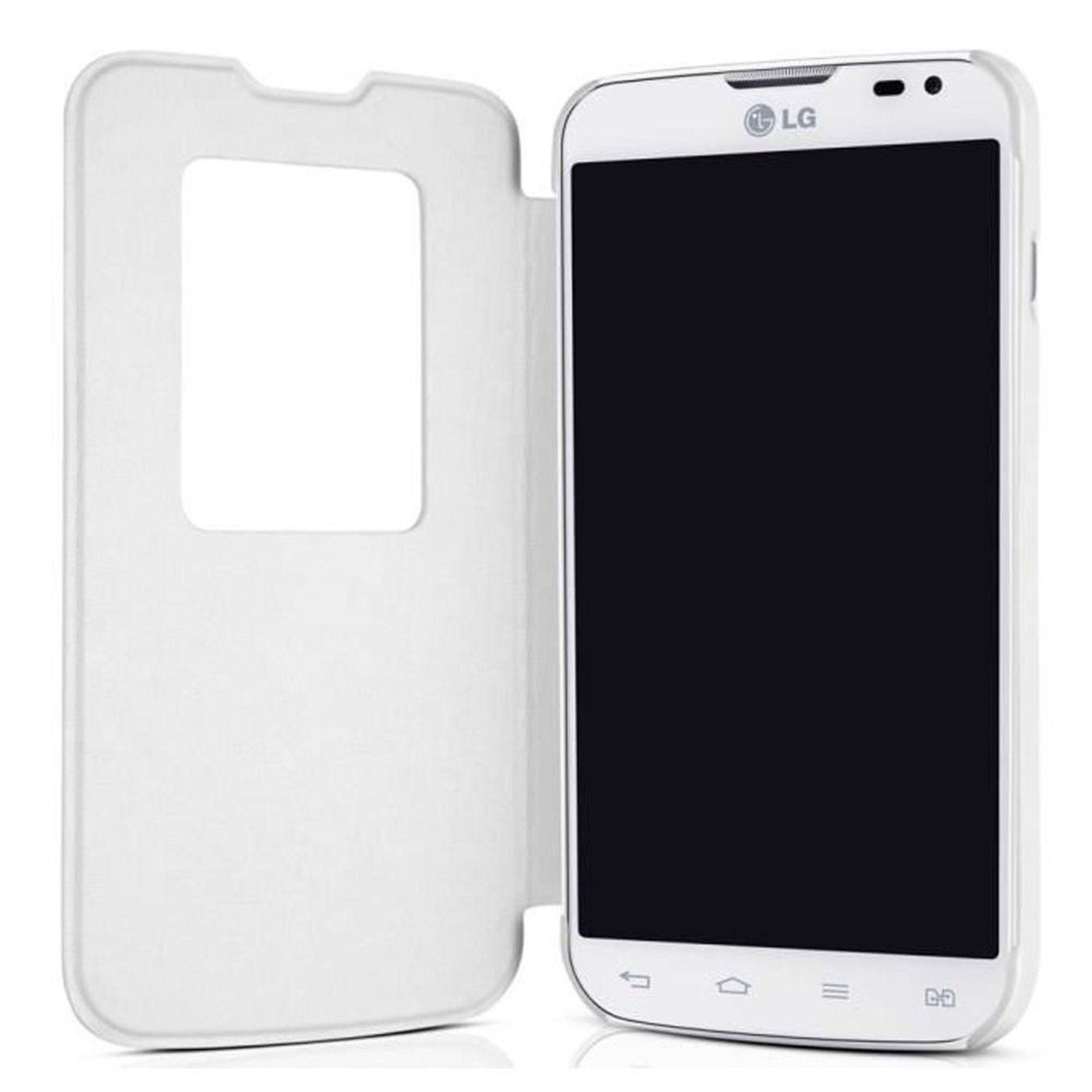 ORYGINALNE ETUI Quick Window LG L70 CCF-400 BIAŁE