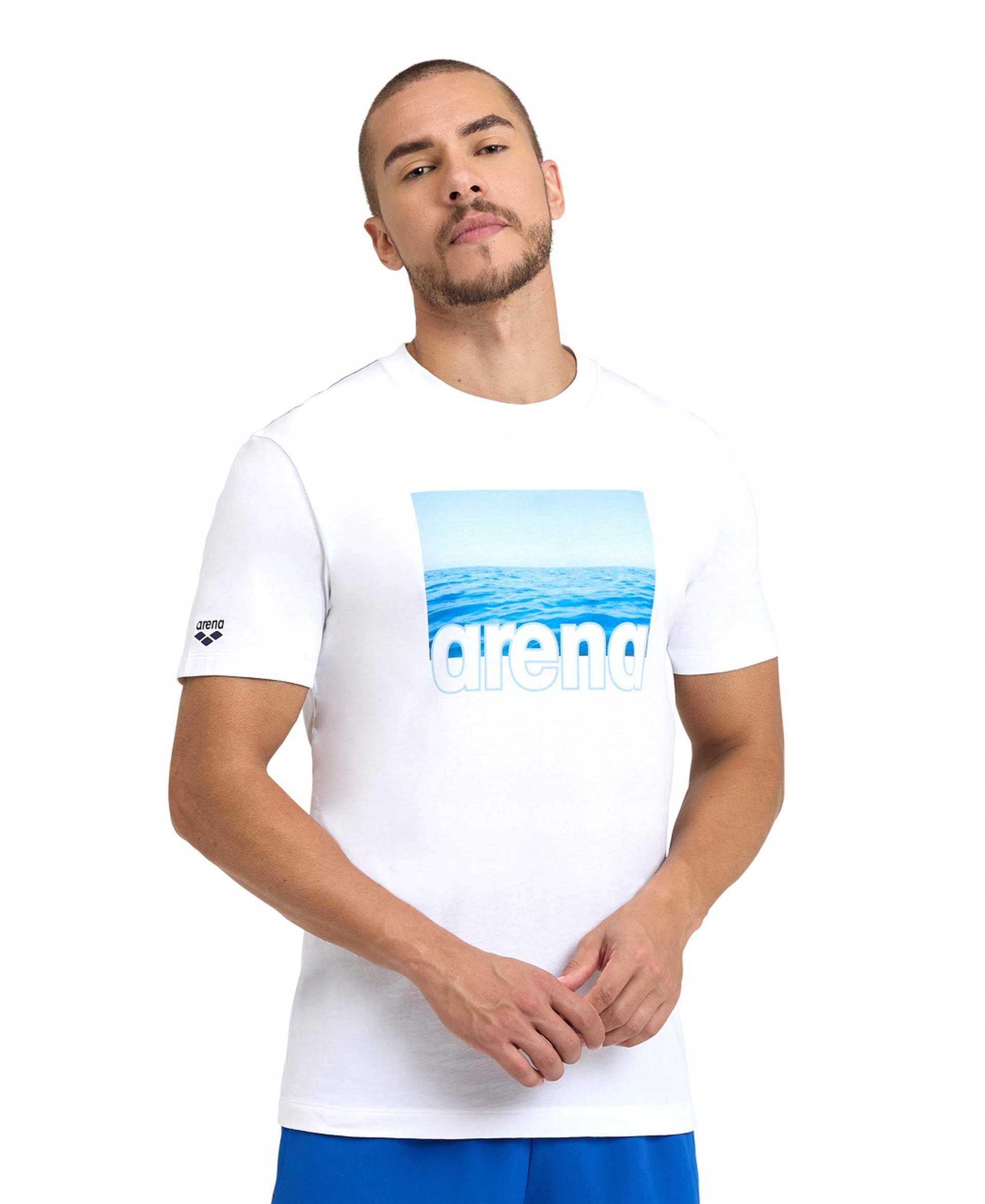 Koszulka T-shirt męski Arena Solid Cotton rozm.M