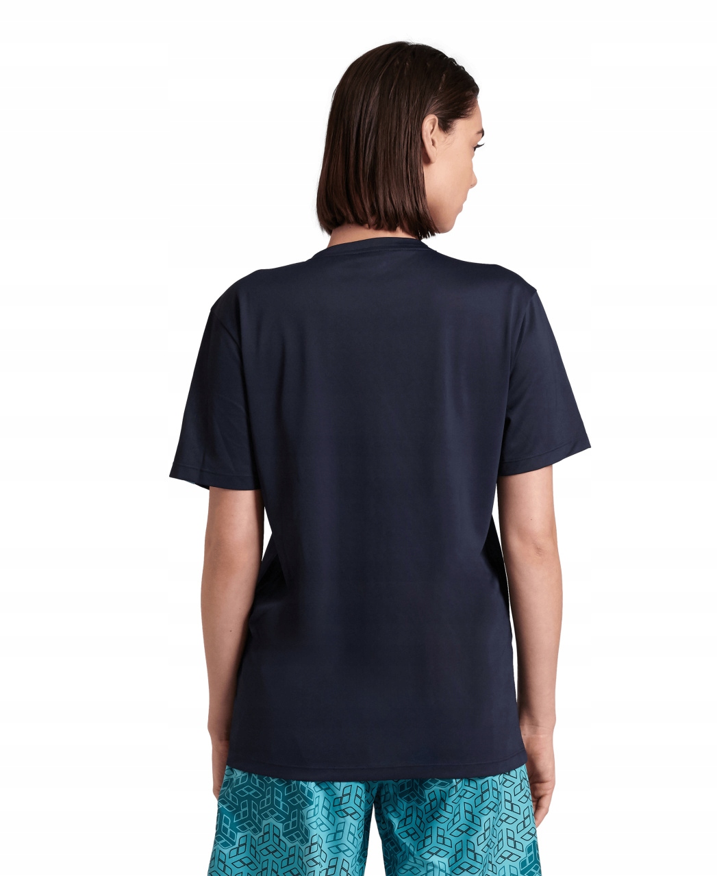 Koszulka T-shirt sportowy casual męski damski Arena Logo Navy R.S