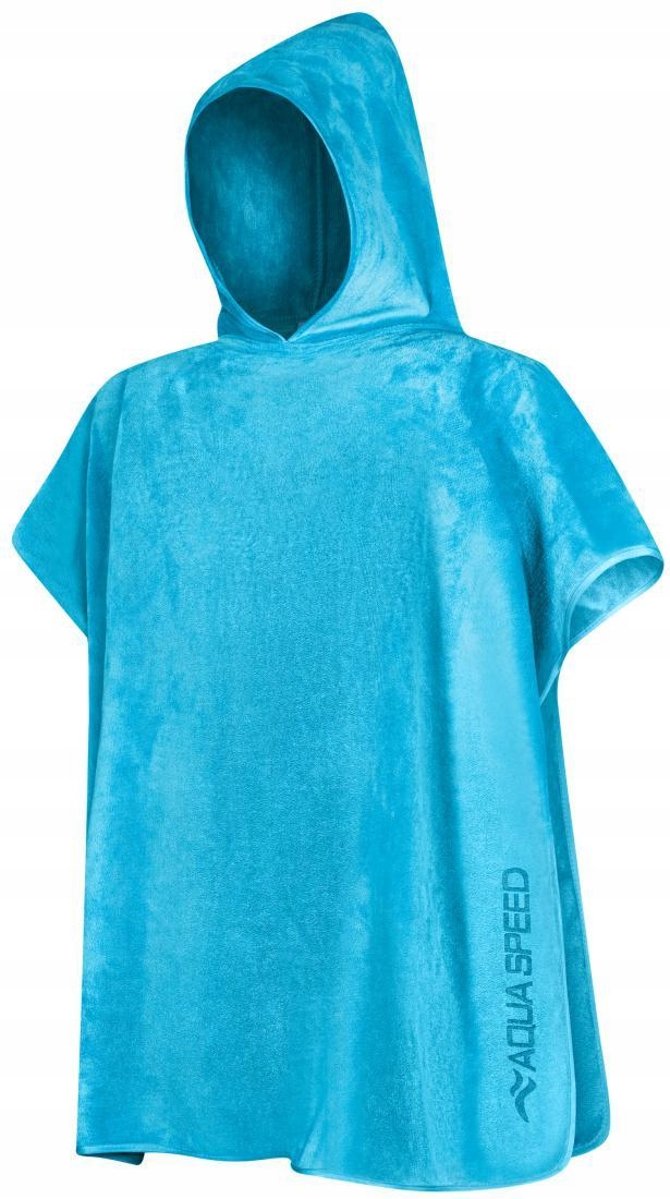 Poncho ręcznik z mikrofibry dla dzieci Aqua Speed 80x140 cm