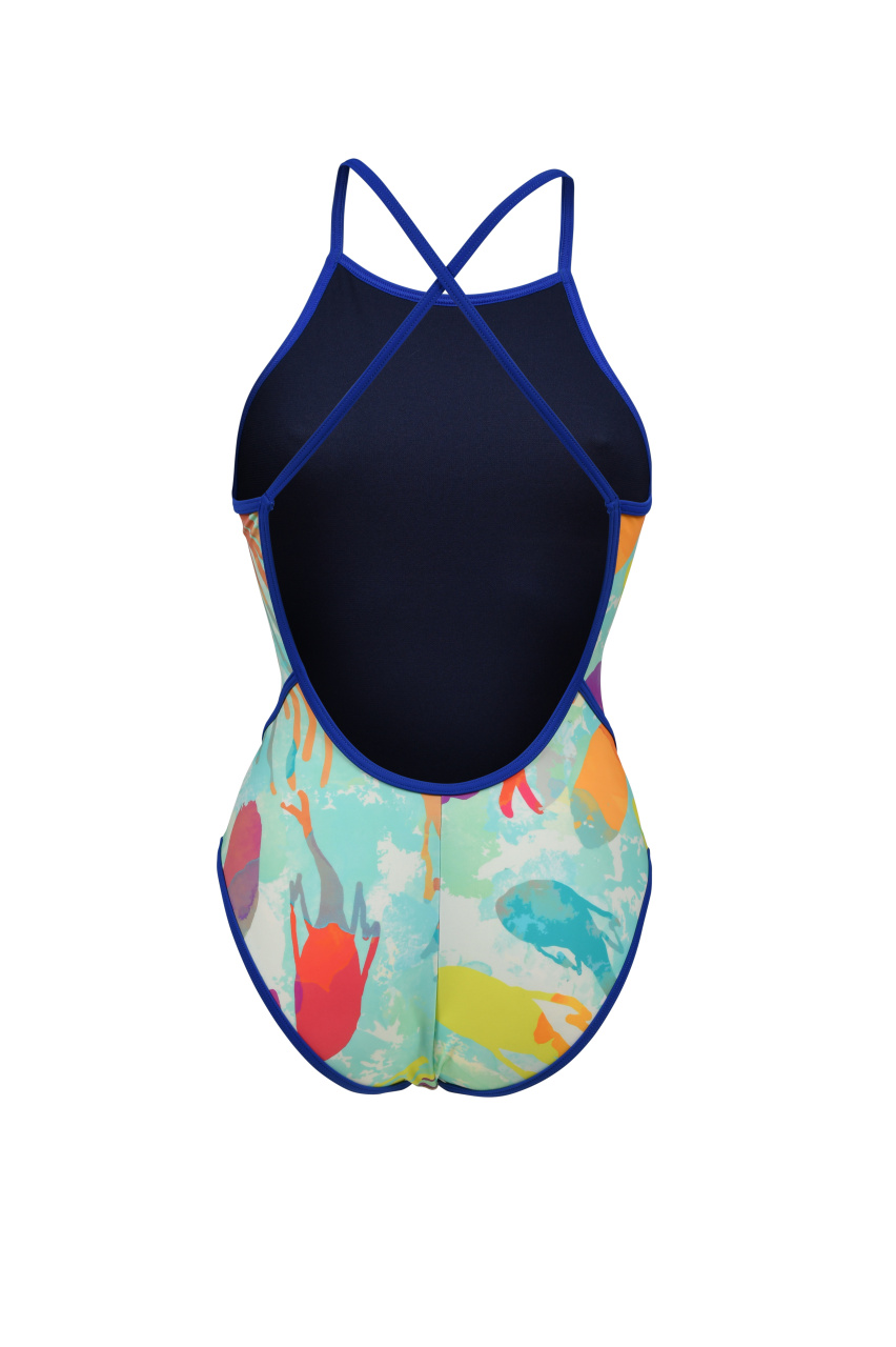 Strój kąpielowy damski jednoczęściowy treningowy na basen Arena Mermaid D36