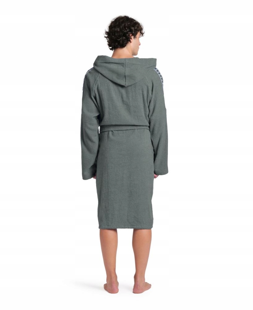 Szlafrok kąpielowy unisex na basen bawełniany kaptur Arena Team Stripe R XL