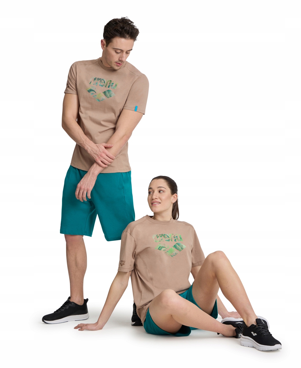 Koszulka T-Shirt sportowy na trening na co dzień Arena Unisex Logo R.M