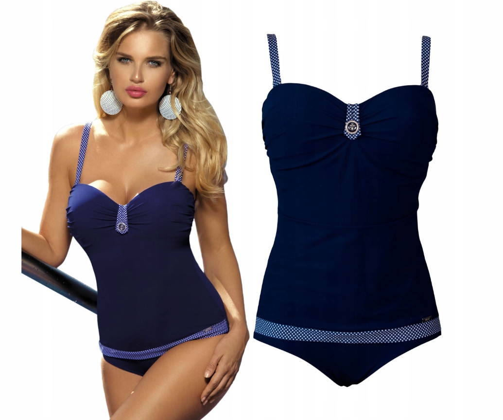 Self Strój kąpielowy damski jednoczęściowy plażowy na basen retro R.44C