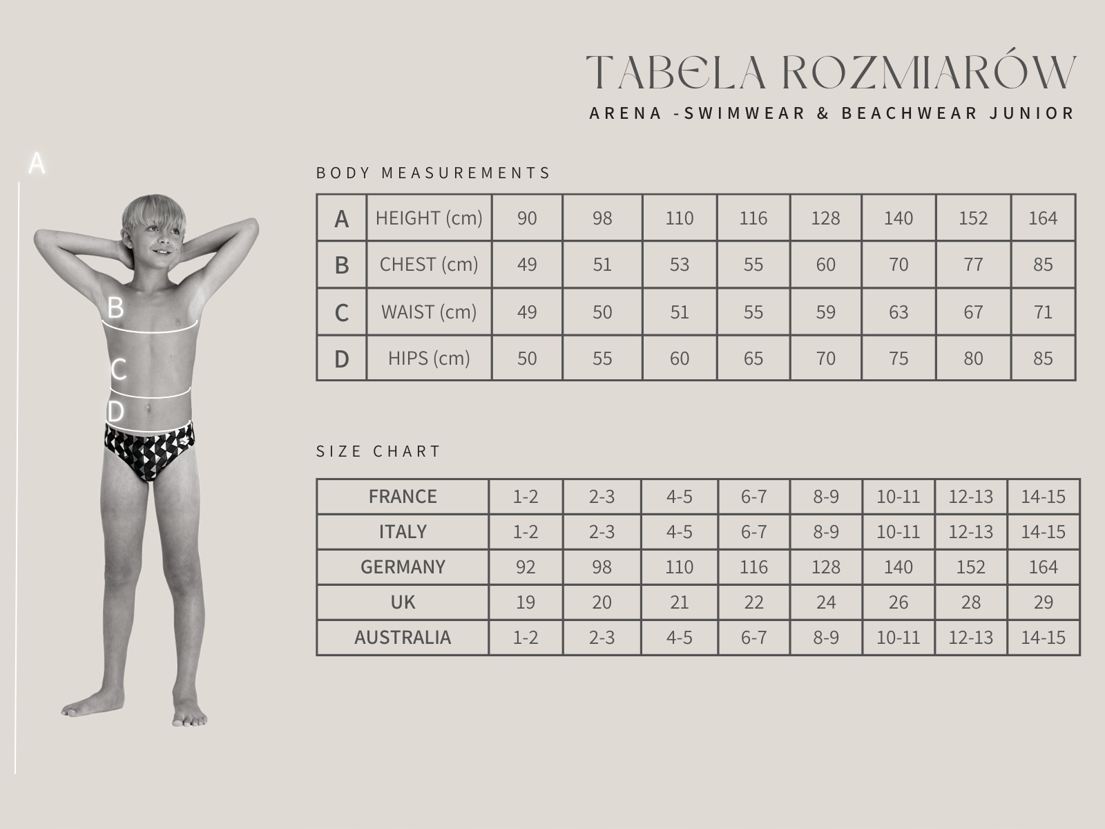 Kąpielówki slipy do pływania chłopięce na basen Arena Shading Lights 140cm