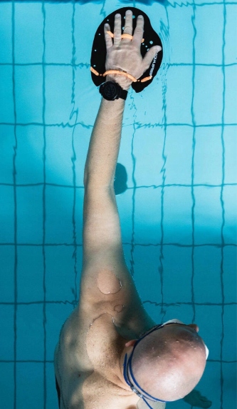 Wiosełka pływackie na basen dla dorosłych Aqua Speed Skill Paddle R. M