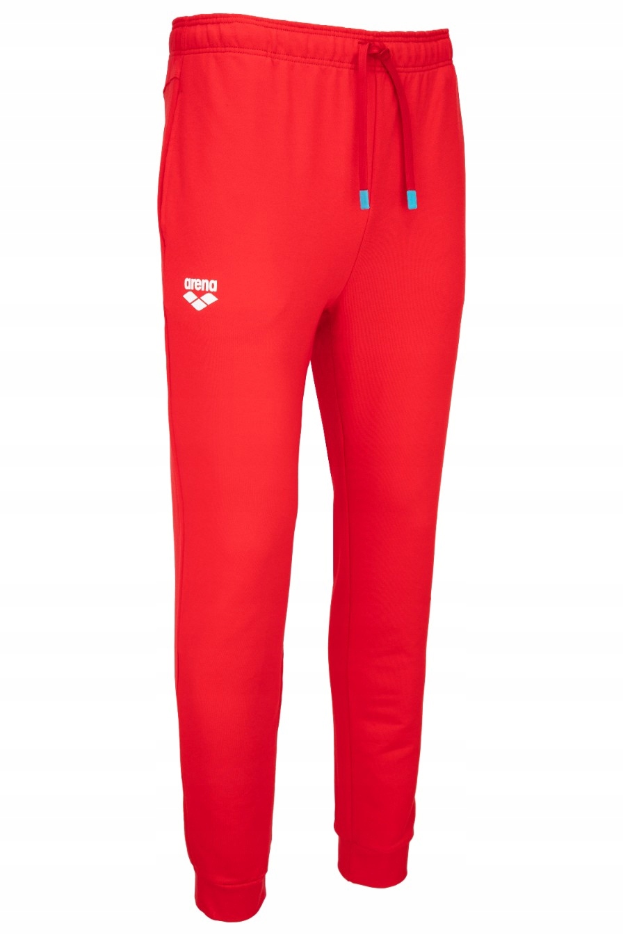 Spodnie dresowe treningowe sportowe bawełniane Arena Solid Red R.XL