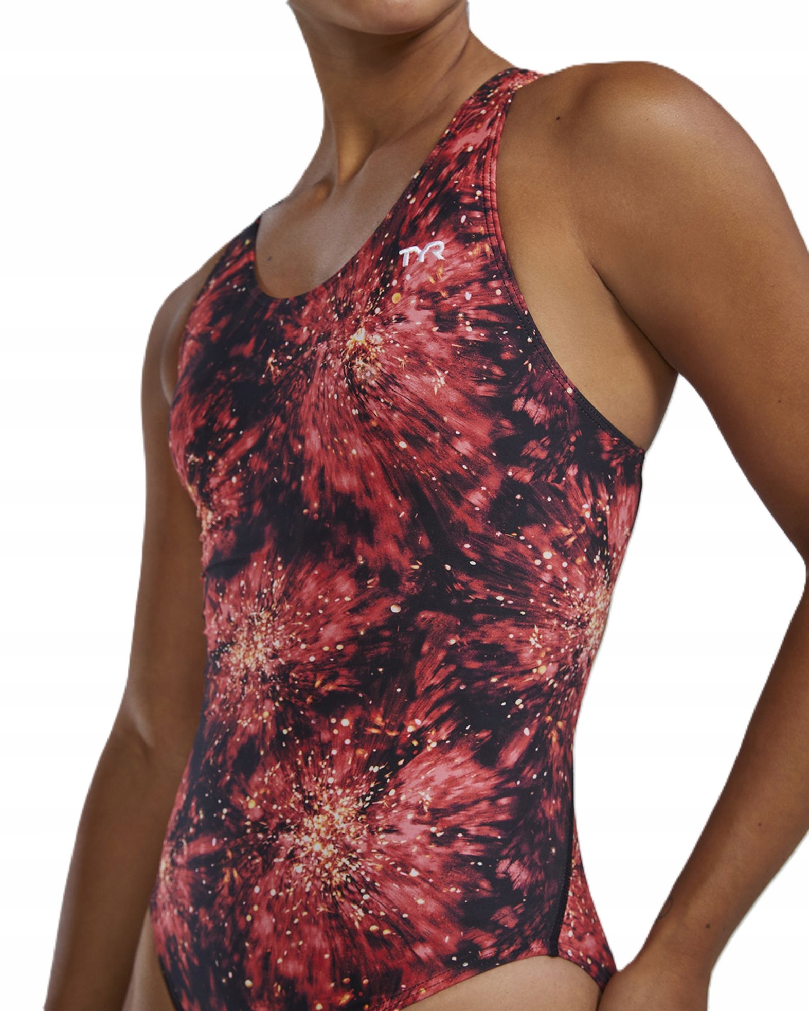 Strój kąpielowy damski na basen TYR Maxfit Radiant Flare rozmiar D34|S