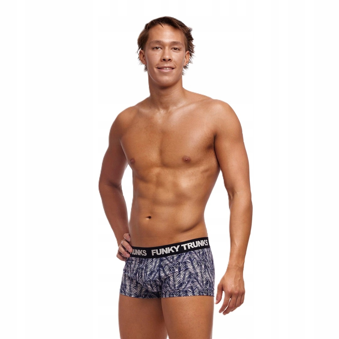 Bielizna męska bokserki spodenki bawełniane Funky Trunks Pressure Palm r.S
