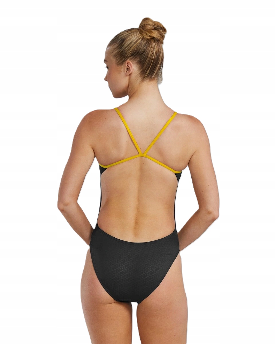 Strój kąpielowy damski na basen Tyr Hexa Cutoutfit rozmiar D34|S