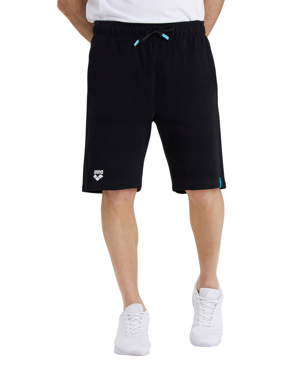 Spodnie dresowe krótkie szorty bermudy bawełniane Arena Unisex Czarny R.XL