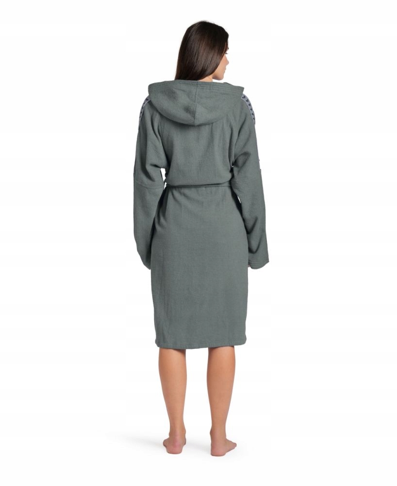 Szlafrok kąpielowy unisex na basen bawełniany kaptur Arena Team Stripe R XL