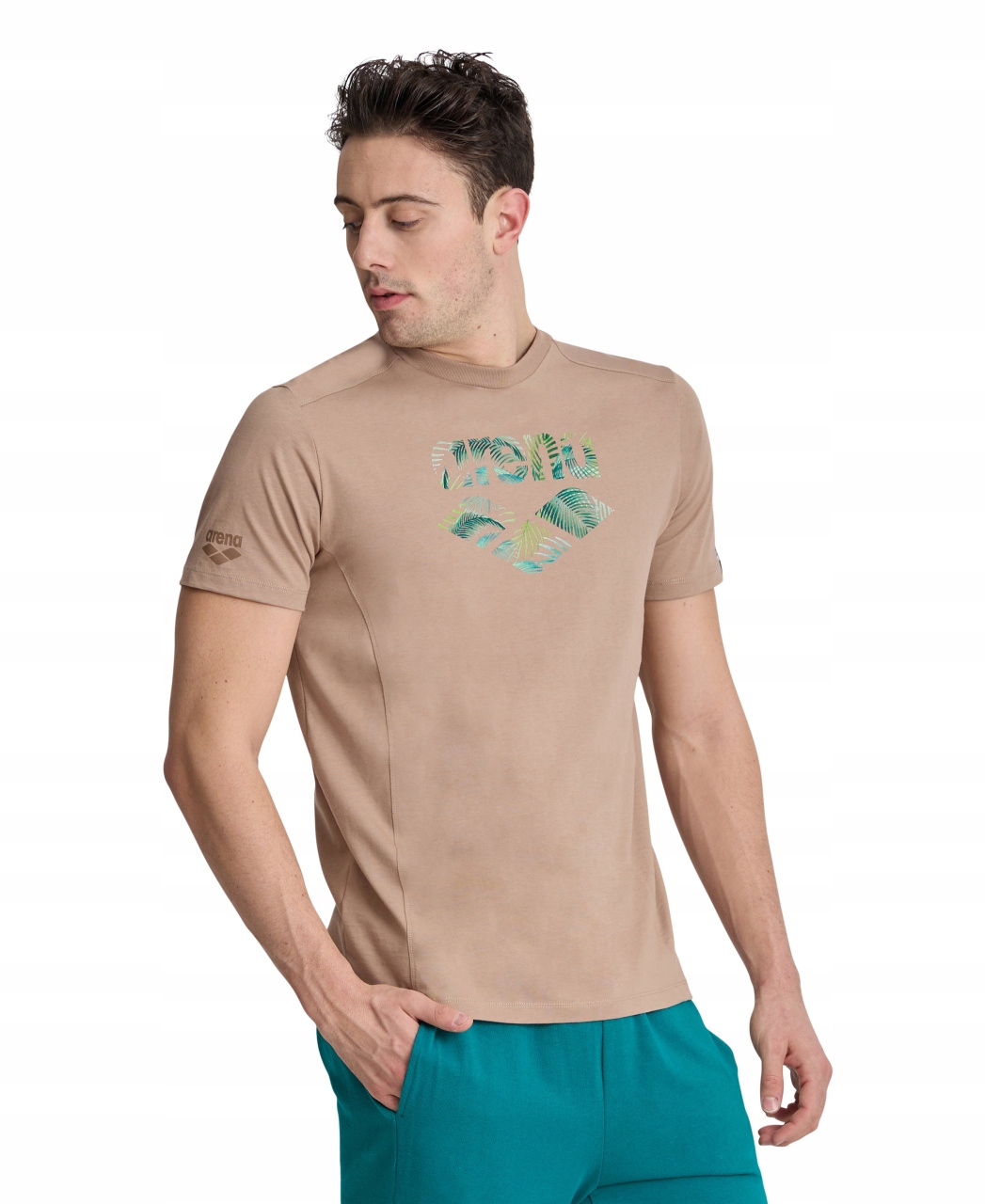 Koszulka T-Shirt sportowy na trening na co dzień Arena Unisex Logo R.M