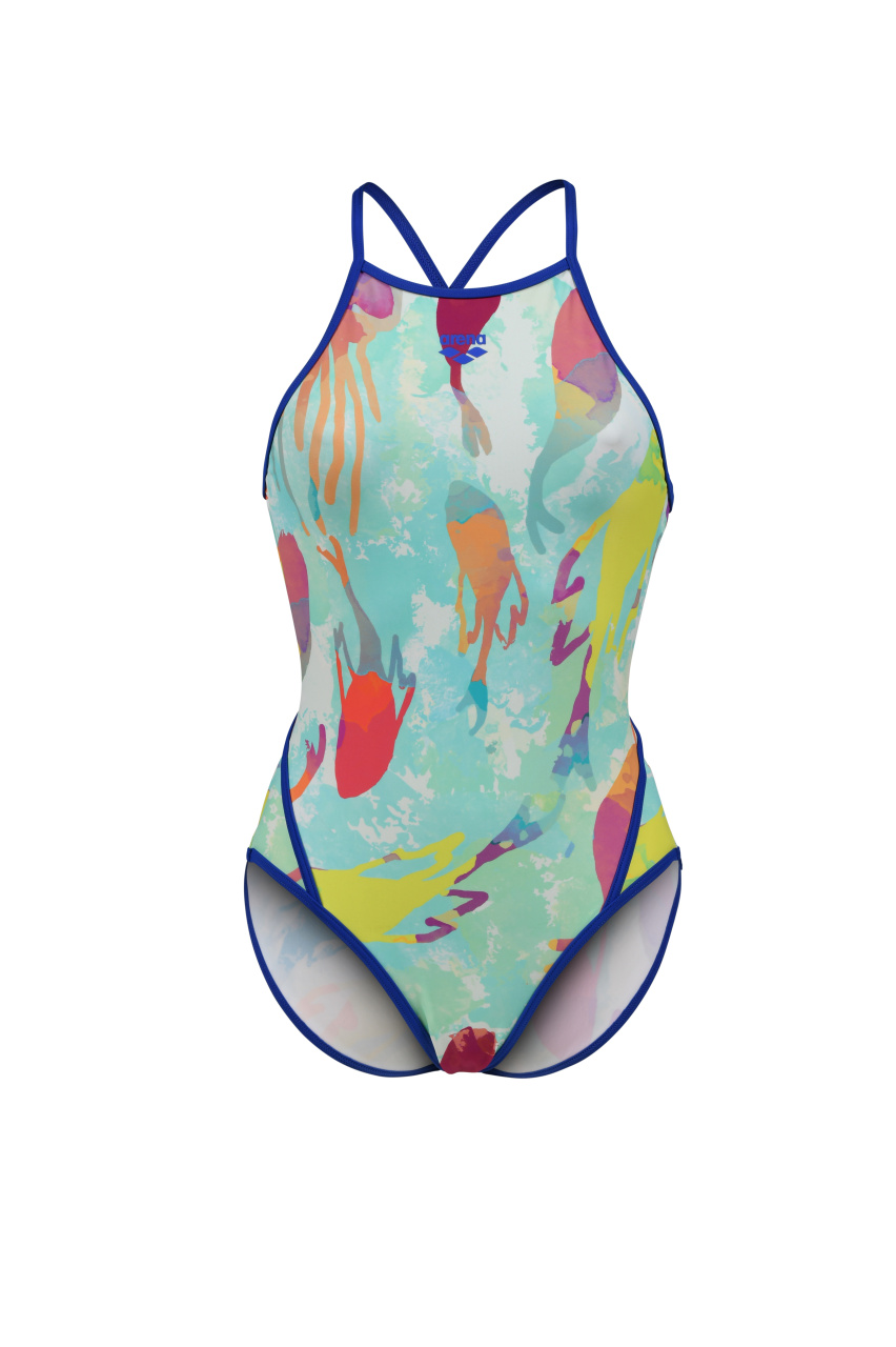 Strój kąpielowy damski jednoczęściowy treningowy na basen Arena Mermaid D36