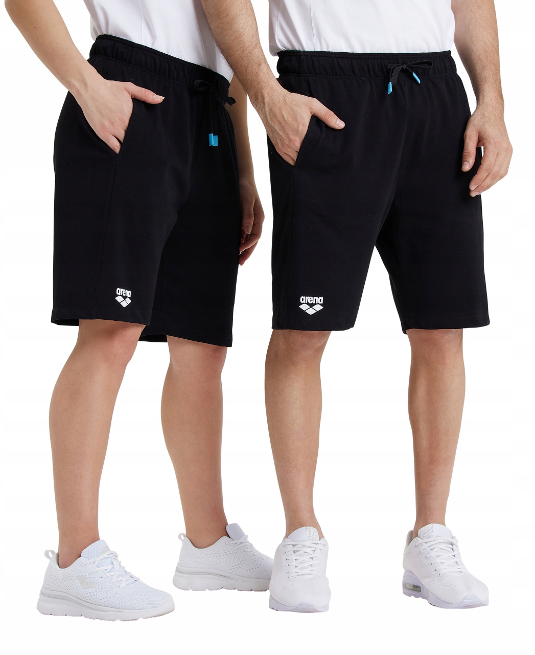 Spodnie dresowe krótkie szorty bermudy bawełniane Arena Unisex Czarny R.XL