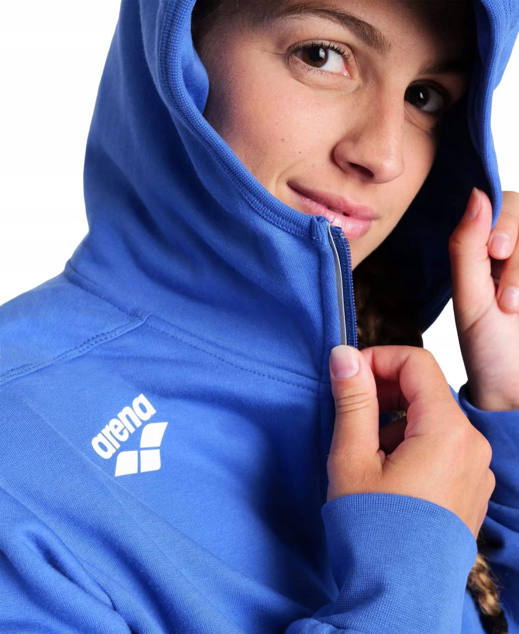 Bluza rozpinana z kapturem Arena Team Hooded Jacket Panel Royal R.XS