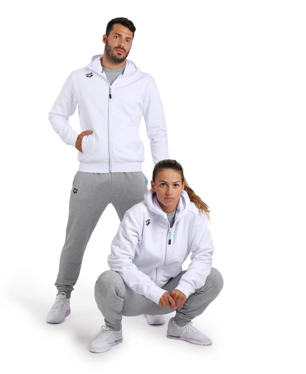 Bluza unisex Arena Team hooded jacket panel S