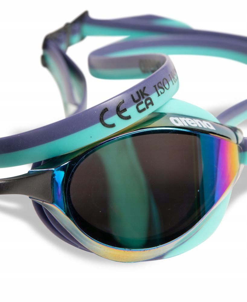 Okulary pływackie treningowe na basen dorośli unisex Python Mirror Arena