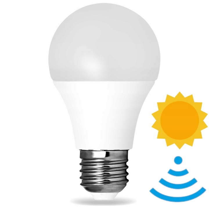 ŻARÓWKA LED A60 E27 9W 3000K CZUJNIK MIKROFALOWY RUCHU ZMIERZCHU 1 046ffebbd54bb904149f03f902e4eb72