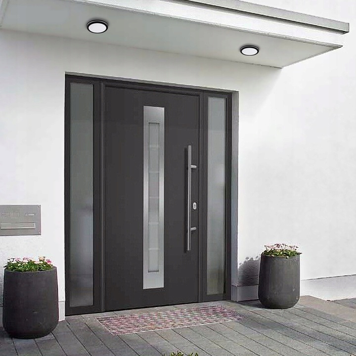 LAMPA ZEWNĘTRZNA PLAFON OGRODOWY NA BALKON TARAS LED 12W/15W/18W CCT CZARNY 5 1ae8a751d3c9ddd9aaf0ff31d6c9e019