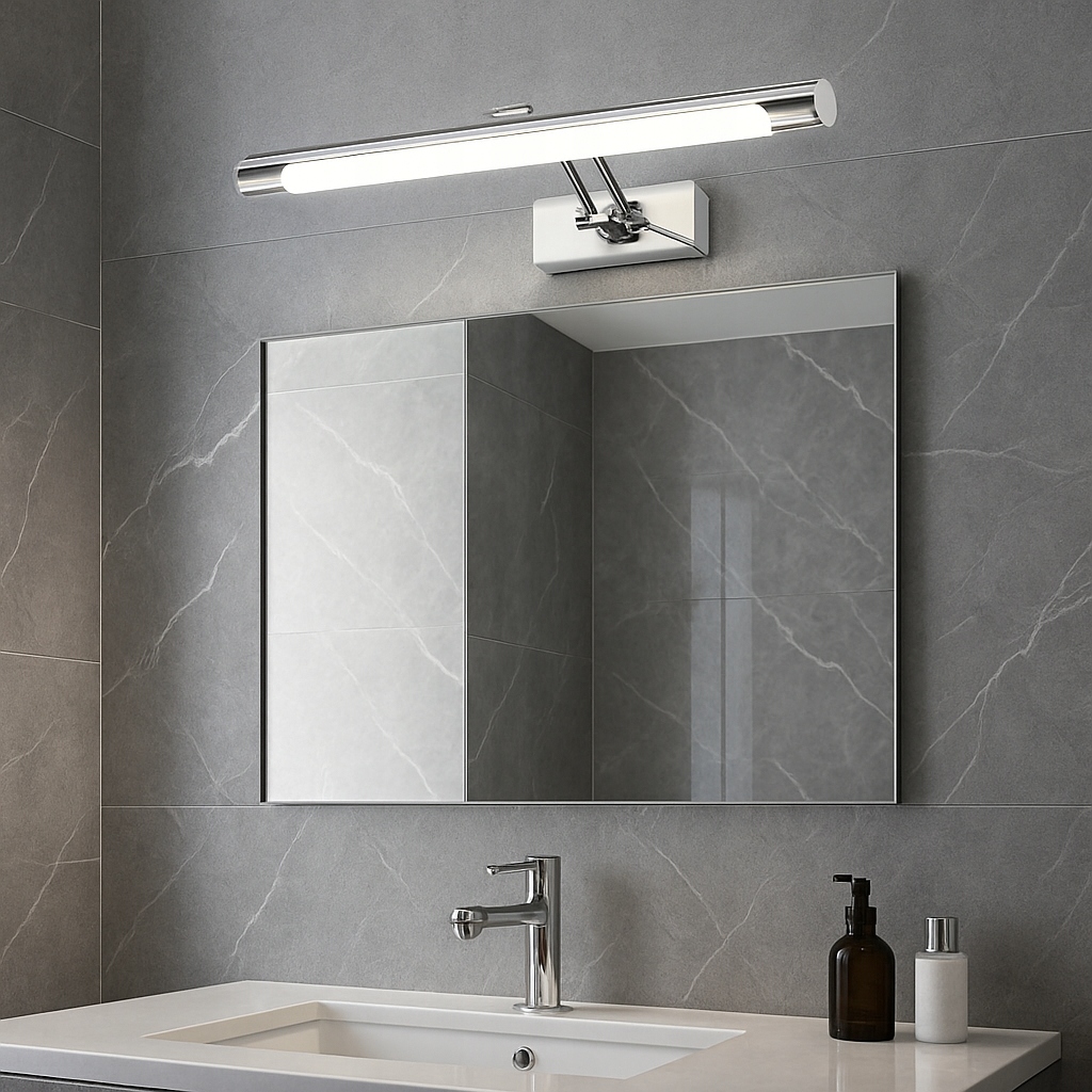 KINKIET ŁAZIENKOWY LED 12W LAMPA NAD LUSTRO CHROM OWAL 40 CM NEUTRALNY 1 22ba5b3bb280cff17bb294b0e4ae0b81