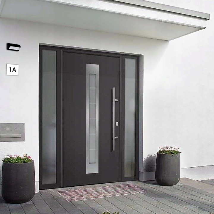 LAMPA ELEWACYJNA CZARNA ZEWNĘTRZNA KINKIET ZEWNĘTRZNY ALUMINIUM E27 IP54 2 22d829fced9460929d8f198f04a1e854